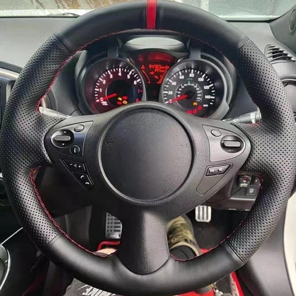 

Genuine Leather Braid Car Steering Wheel Cover For Infiniti FX FX35 FX37 FX50 QX70 Nissan Juke 370Z Note (UK) Car Accessories