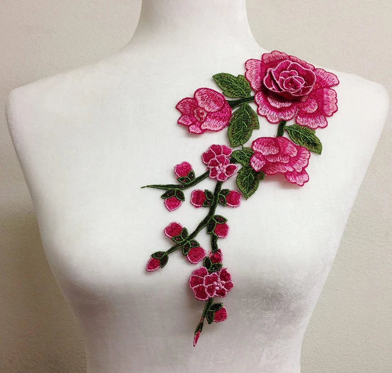 Toppa Farfalla Primaverile Rosa Toppa Ricamata A Forma Di Farfalla Rosa Primaverile - Adesivo Da Stirare Toppa Farfalla Ricamata