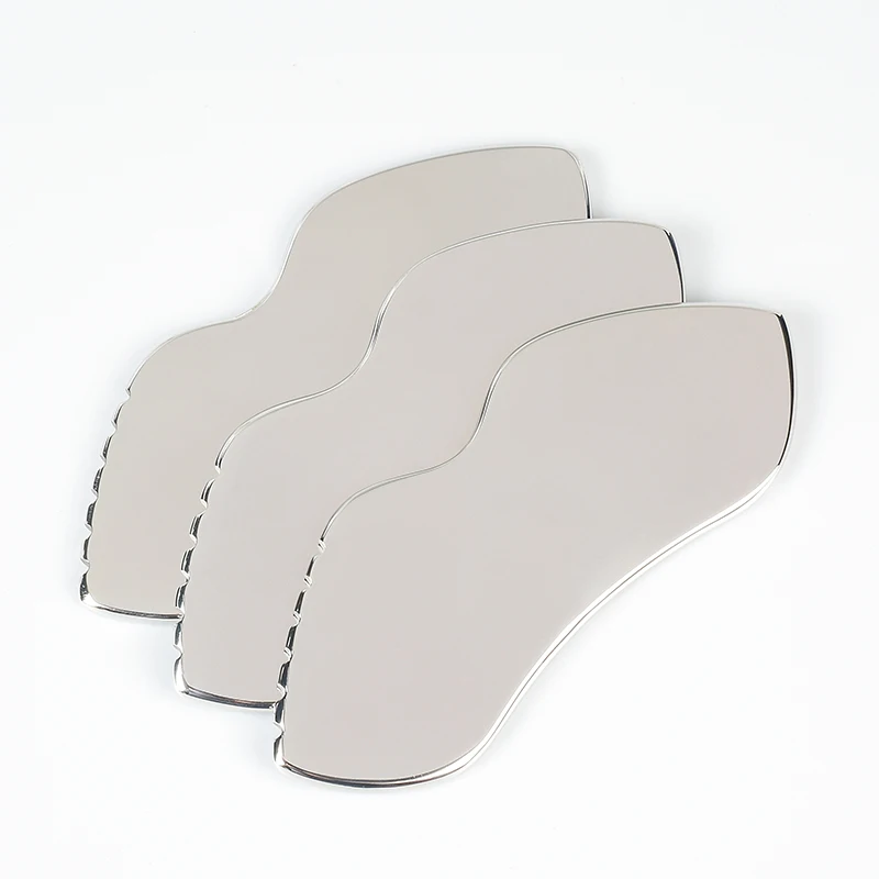 Stainless Gua Sha Tools Steel Scraping Massage Tool Facial Massage Tools for Relaxing Soft Tissue, Reduce Head, Neck, Back Pain 5