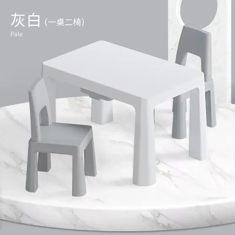 Table and Chair Set Plastic Chair Painting Baby Study Toy Table