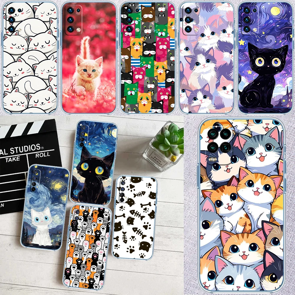 Adorable Cat Kitten Clear Phone Case