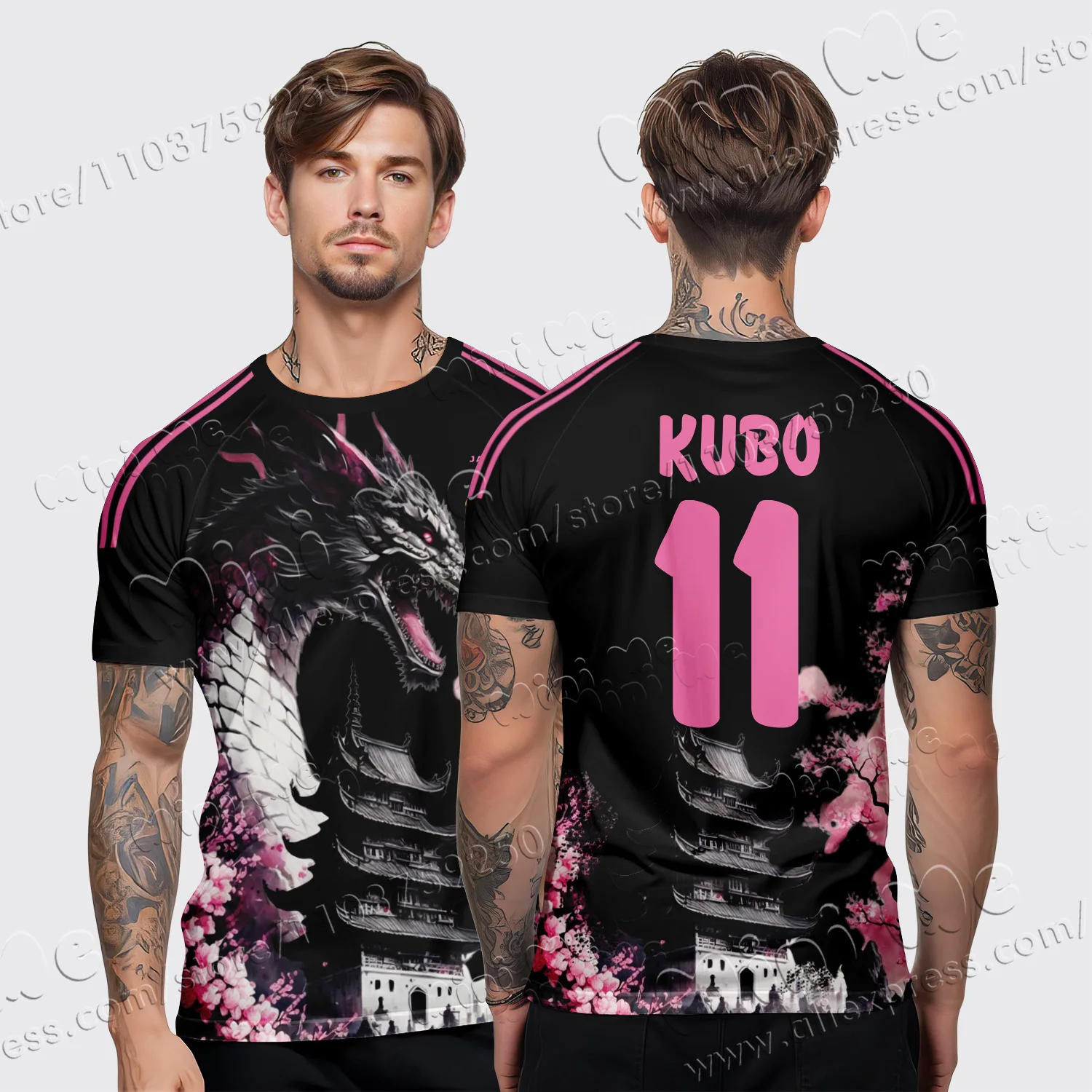 Summer new fashion trend Tsubasa-Men's 3D Quick Drying T-shirt, Comfortable and Breathable Sports T-shirt, New Men's Top