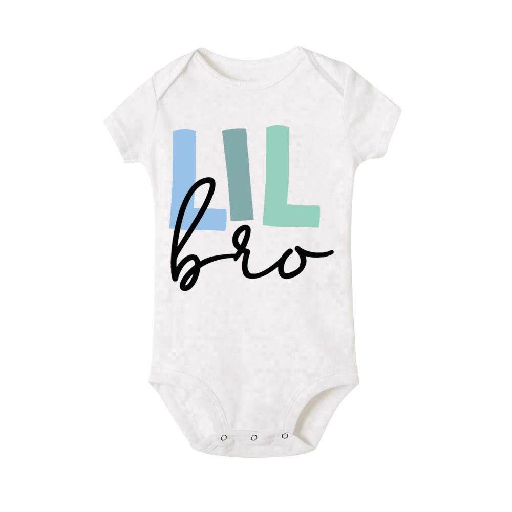 Big Brother Little Sister Family Matching Shirts Boys Girls Sibling T-shirt Toddler Romper Bodysuit KidsTops Short Sleeve Outfit matching tshirts matching outfit