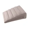 Wedge Pillow Knee Cushion Foot Pillow Elevation Leg Pillows Inflatable Back Pillow Portable For Travel Camping Sleeping PVC 2