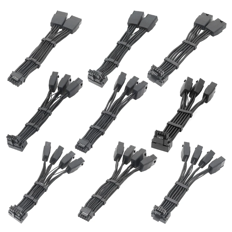 Rtx4090 Rtx4080 12Vhpwr A 4X8 Pin 3X8 Pin 2X8 Pin Gomito A 90 Gradi Pci-E A 16 Pin