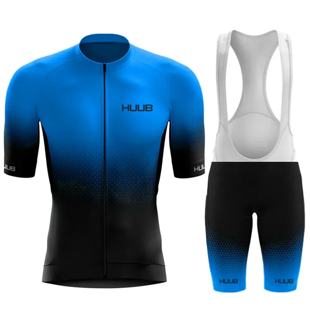2024 HUUB 남성용 사이클링 저지, 사이클링 의류, 여름 반팔, 자전거 반바지
