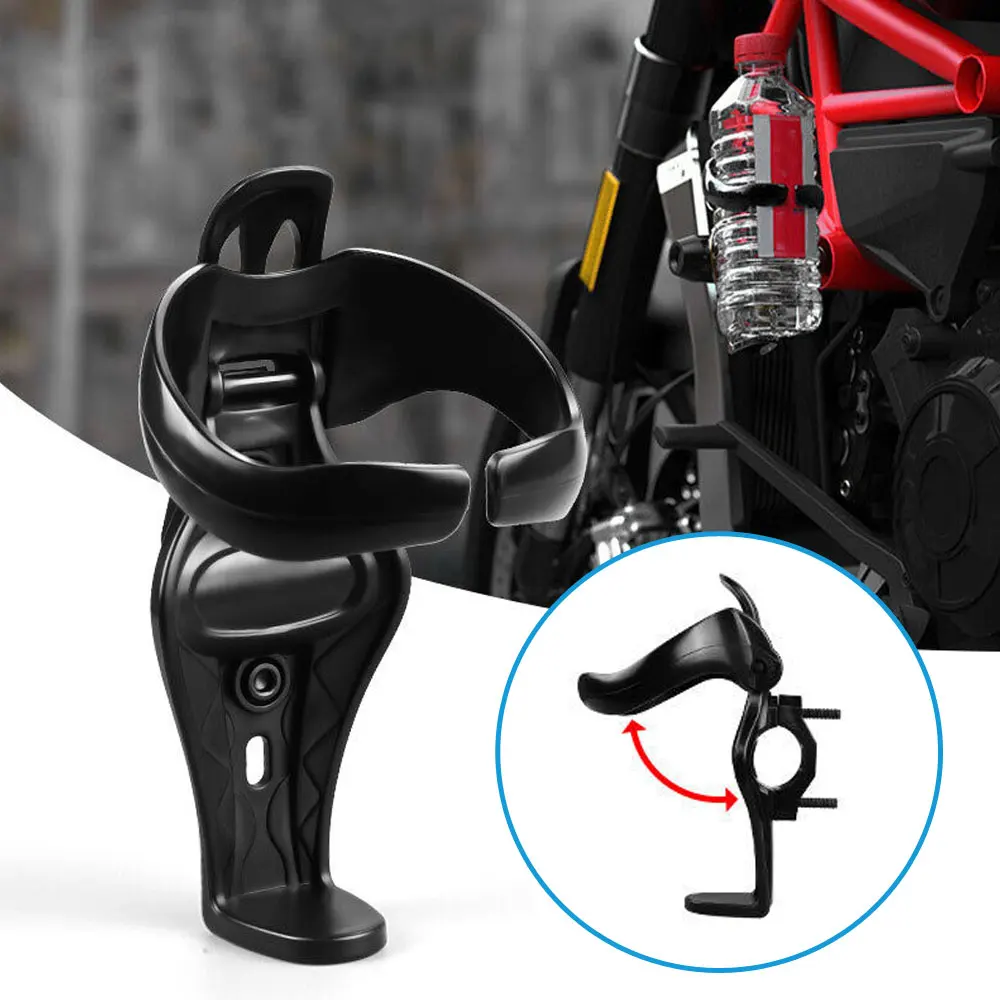 Motorcycle Beverage Black Cup Holder Foldable Motorbike Bicycle Handlebar Mount Drink Bottle Cup Holder Motorcycle Accessories car drink holder double hole beverage holder car drink bottle cup holder water bottle mount stand coffee drinks car accessories