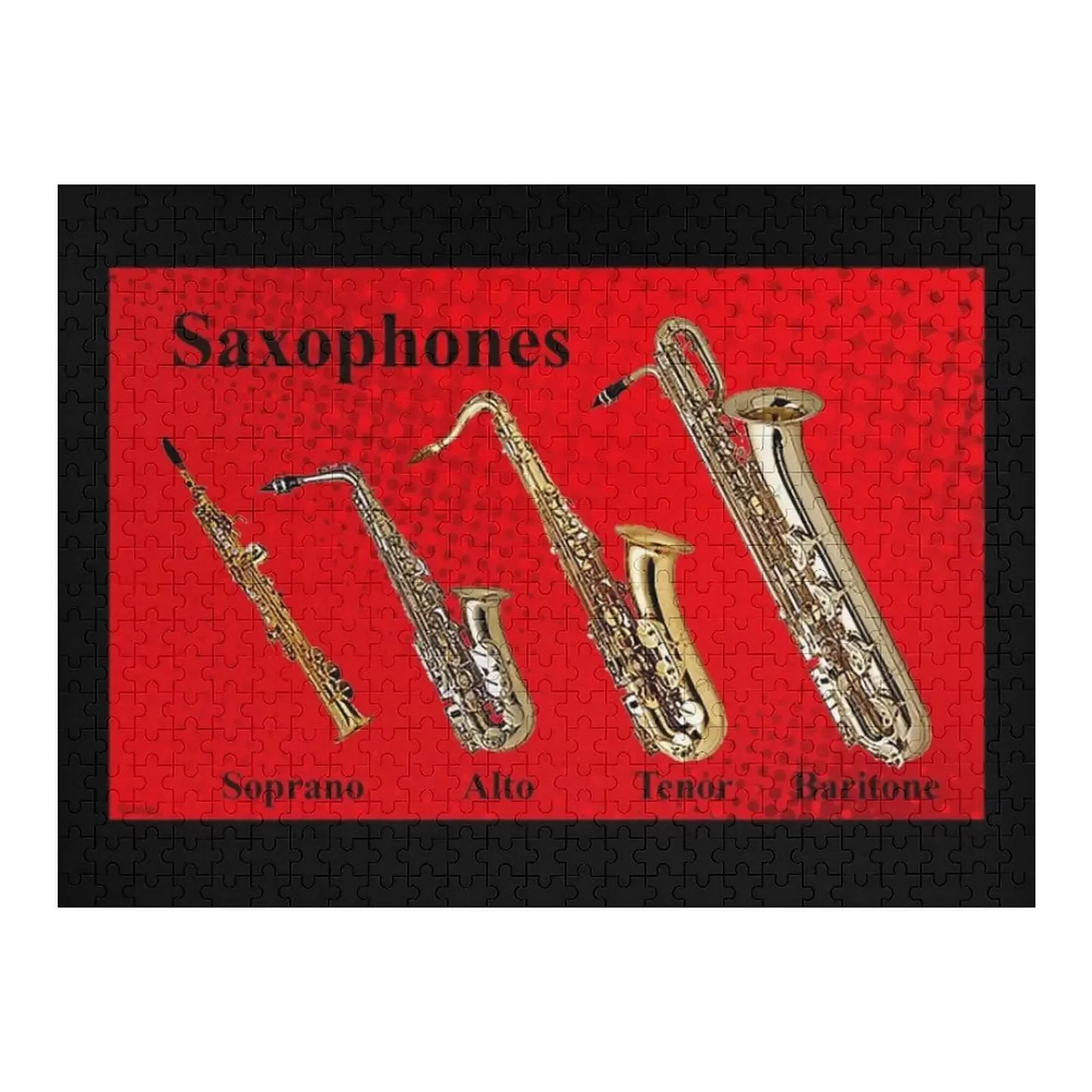 Saxophone Saxophone Saxophone Jigsaw Puzzle Diorama Accessories Wood Photo Personalized Puzzle