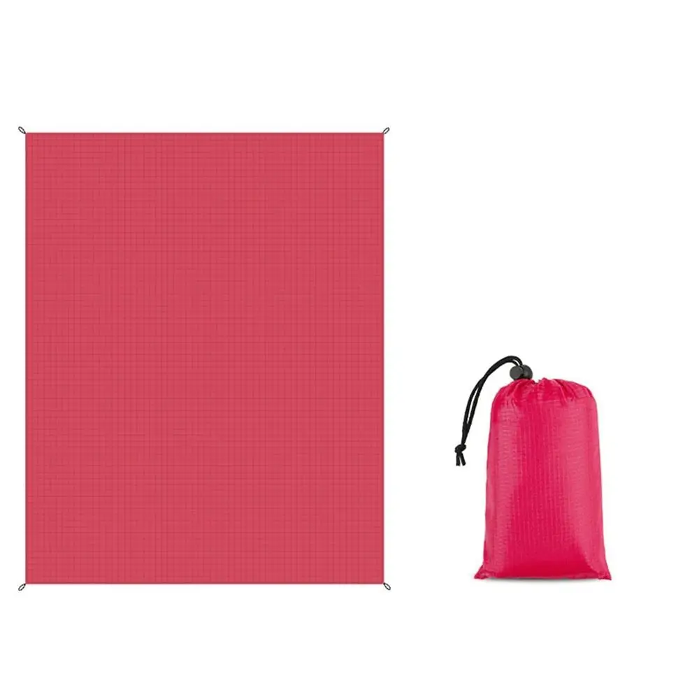 Mit Sack Zelt Boden Plane Neue Zelt Fußabdrücke Polyester Picknick Matte 100*150 cm Strand Plane Camping Wandern – Detail 13