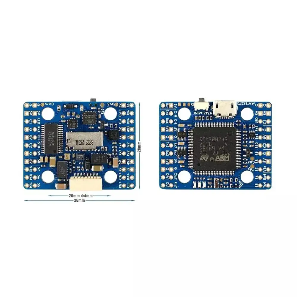 20X20 .Matek H743 MINI V3 H743 Flight Controller STM32H743VIT6 ICM20602 Built In OSD DPS310 PDB FPV