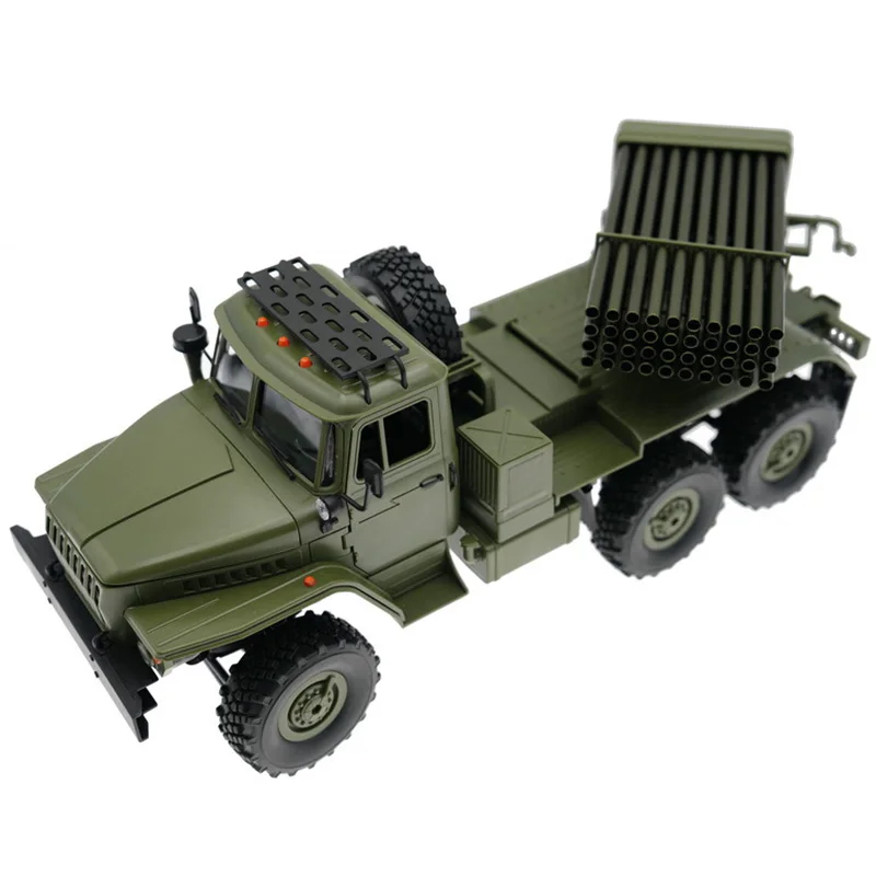 WPL B36-2 Metal Rocket Launcher Pipe Rc Military Truck BM-21 1:16