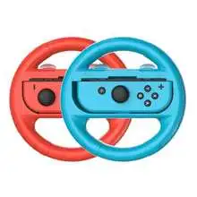2PCS 게임 스티어링 휠 컨트롤러 핸들 홀더 그립 JoyCon 컨트롤러 게임 패드 Nintendo N 스위치 게임 콘솔 액세서리
