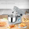 VEVOR 5 IN 1 Stand Mixer Tilt-Head Multifunctional Electric Mixer w/ 6 Speeds LCD Screen Timing 7.4 Qt Stainless Bowl Dough Hook 6