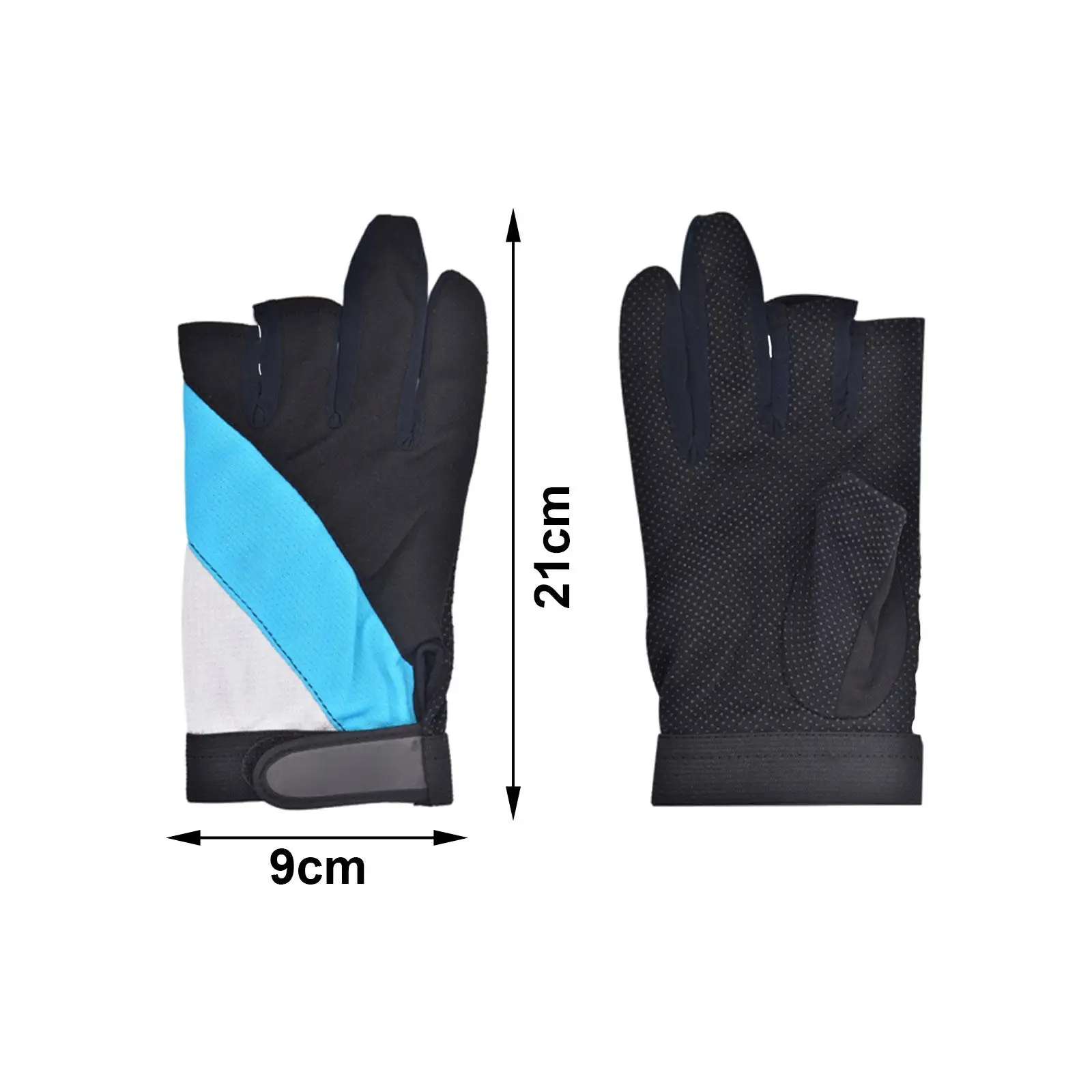 3 Cut Fingers Gloves Finger Protector Gloves for Camping Hiking Outdoor