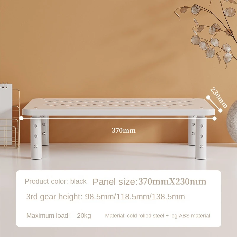 מעמד למסך מחשב לשולחן מעמד למסך תחתון לאחסון למשרד בית ספר ציוד מתכוונן למחשב נייד