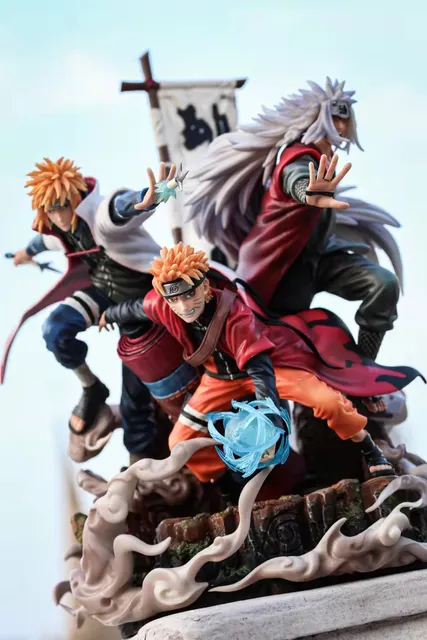 Estátua Naruto Uzumaki Hokage Lancer Rongzon Figure - Laventy