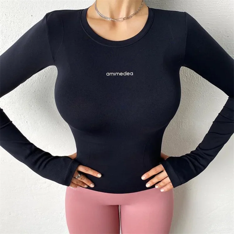 Women's Yoga Shirt Sports T-Shirt Autumn Winter