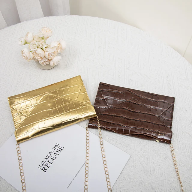 Gold Silver Evening Bag Women Elegant Fashion Banquet Clutch Chain Shoulder Bags Luxury Purse Female Wedding Party Bags Wallet 2