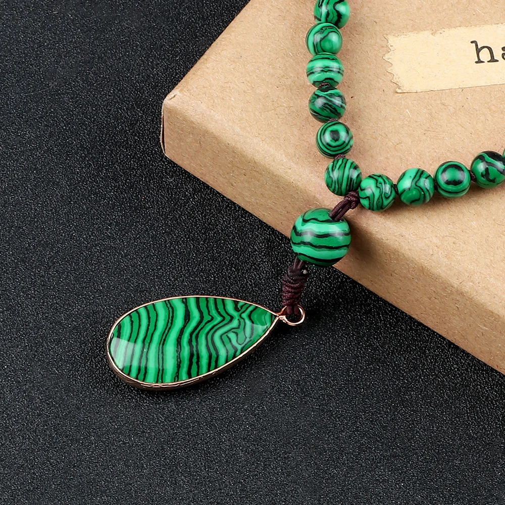 Nialaya Jewelry Square Malachite Pendant Necklace - Farfetch