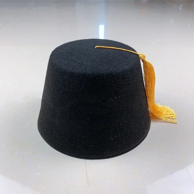 Breathable Traditional Red Fez Hat for Cosplay & Costume Accessories