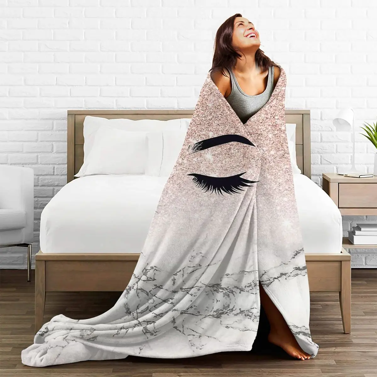 ��� �Ӵ��� �۷��� �Ӵ��� �ö��� ���, �� �Ӵ��� ������ ����ִ� ������ ��� ������ 150*125cm ħ�뺸