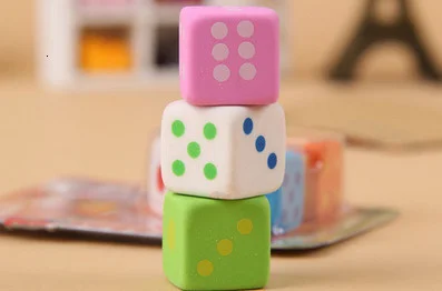 Niedliche 3-teilige Würfelförmige Radiergummis 3D Bonbonfarben Gummi-Spielzeug Kawaii Schreibwaren Schul- und Bürobedarf Kreativ – Detail 4