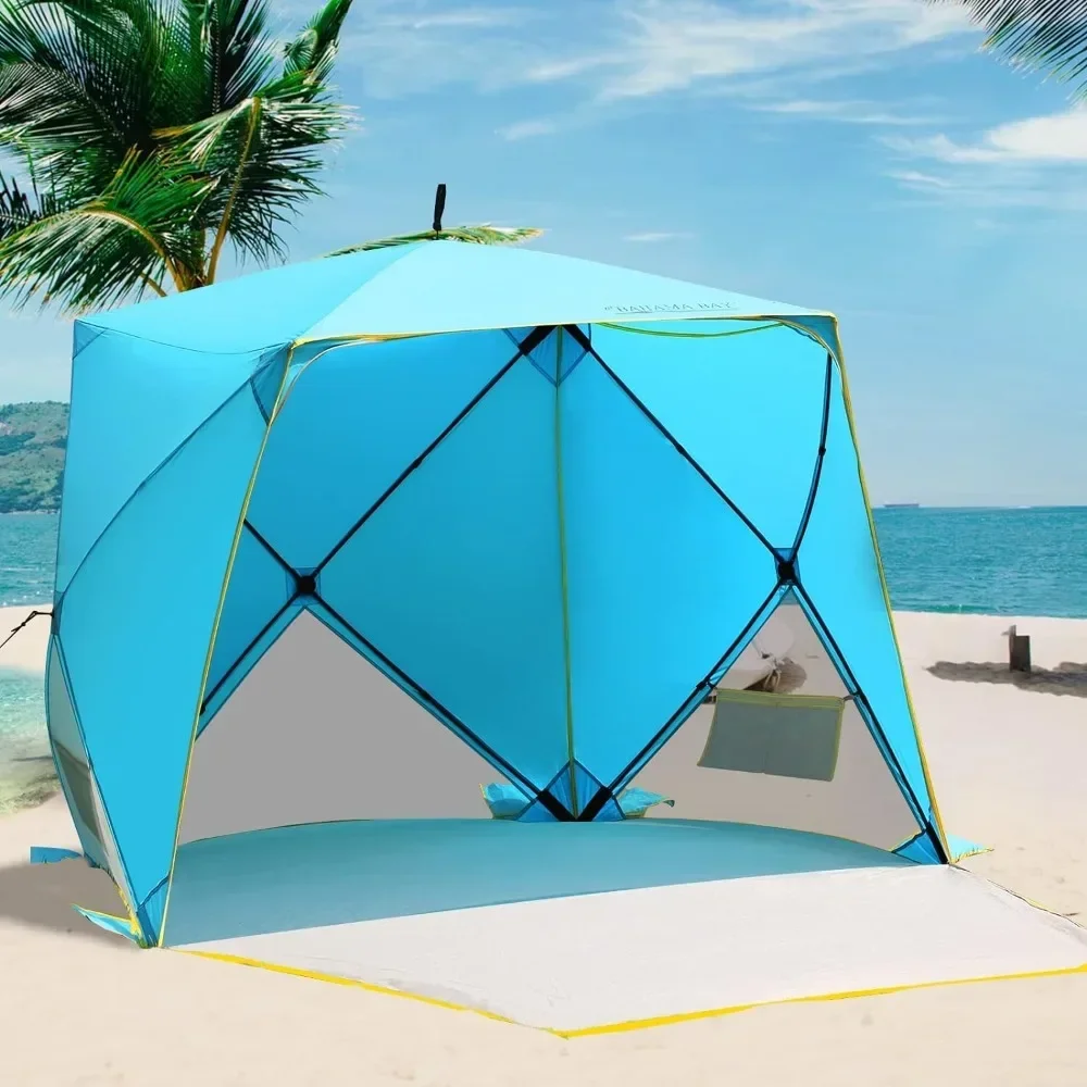 

Pop Up Beach Tent, Portable Shade Sun Shelter UPF50+ UV Protection, Waterproof Windproof, Pop Up Beach Tent Gazebos