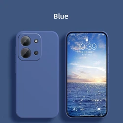 Liquid Silicone Soft TPU Phone Bumper Case - Original Protective Cover & Shell for 173.2mm (Blue)