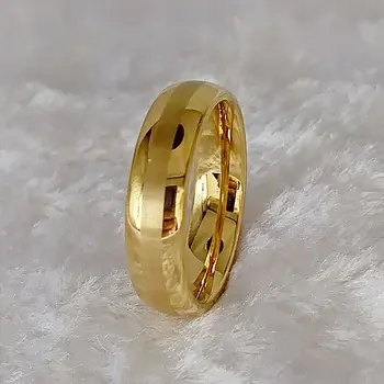 Latest High Quality 18k Gold Plated Tungsten Jewelry Anniverary Wedding Couples Rings for Men And women wholesale price