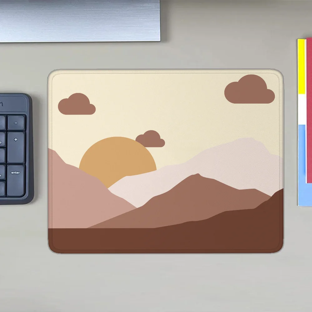 

Коврик для клавиатуры с абстрактной расцветкой, маленький коврик для игровой клавиатуры, аксессуары для офиса, коврики для стола, бежевые и коричневые