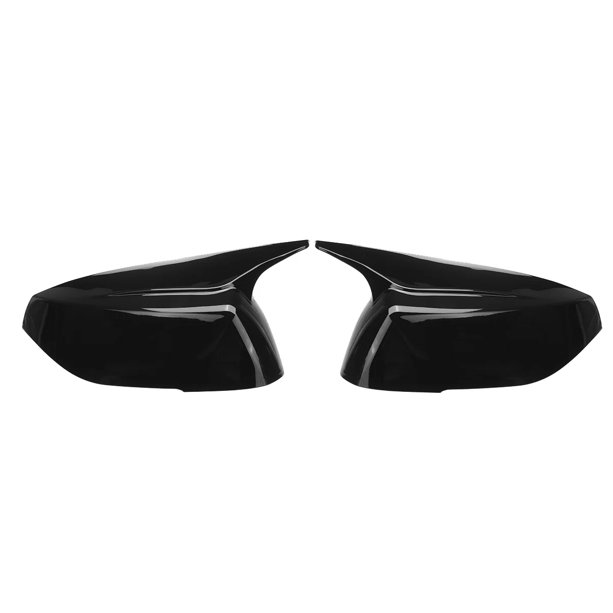 

Glossy Black Horn Style Side Door Rearview Mirror Cover Trim Shells Cap for Infiniti Q50 Q60 2015-2023 M3