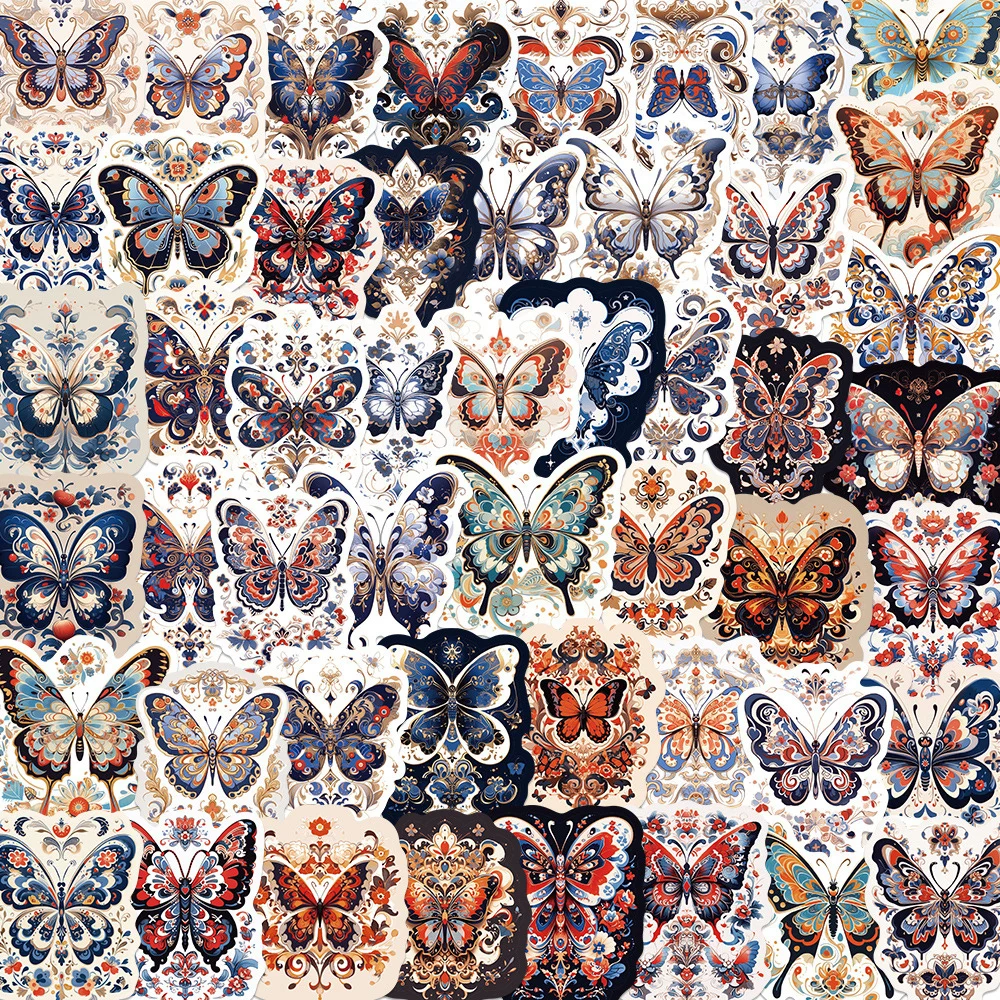 

10/30/50pcs Cute Artsy Butterfly Graffiti Stickers Aesthetic Waterproof DIY Skateboard Motorcycle Phone Cool Cartoon Sticker