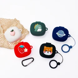 Cartoon Case for QCY T13 ANC Case T13X Silicone Ring Anti-drop Protect Earphone Cover Accessories Hearphone Box for QCY T13ANC
