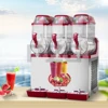 Commercial 3*12L Ice Cream Slash Soda Pupi Fruit Snow Bras Small Slush Machine Margarita Slush Maker Frozen-coke-machine 4