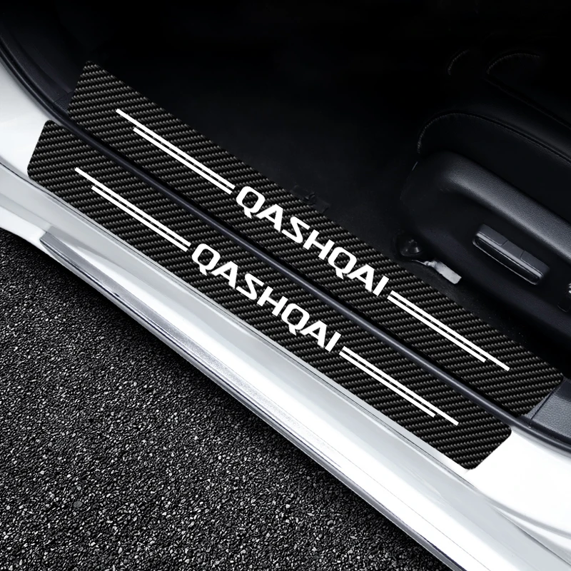 Car Door Threshold Sill Sticker 5Pcs/set for Nissan Qashqai J10 J11 J12 2013 2015 Qashqai Emblem for car stickers