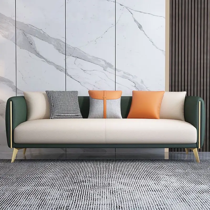 

Nordic Leather Sofa Lounge Office Home Accent Hotel Loveseat Sofa Corner Designer Sillon Para Dormitorio Bedroom Furniture