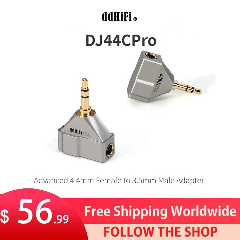 

DDHiFi DJ44CPro Advanced 4.4mm Female to 3.5mm Male Adapter, with Pentaconn Earphone Socket and Nyx Internal Connecting Wire