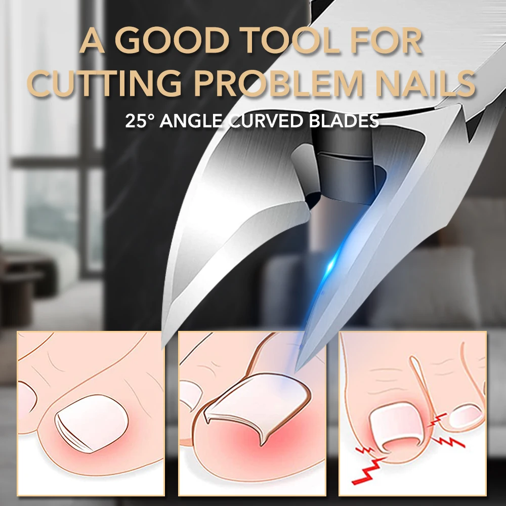1Pcs Ingrown Nail Clippers Accessories And Manicure Tools Thick Toenails Nipper Edge Cutter Trimmer Cuticle Scissors Pedicure nail clipper set,nail clipper,nail scissors set,nail clippers,manicure sets,manicure nail clipper set,nail clippers kit