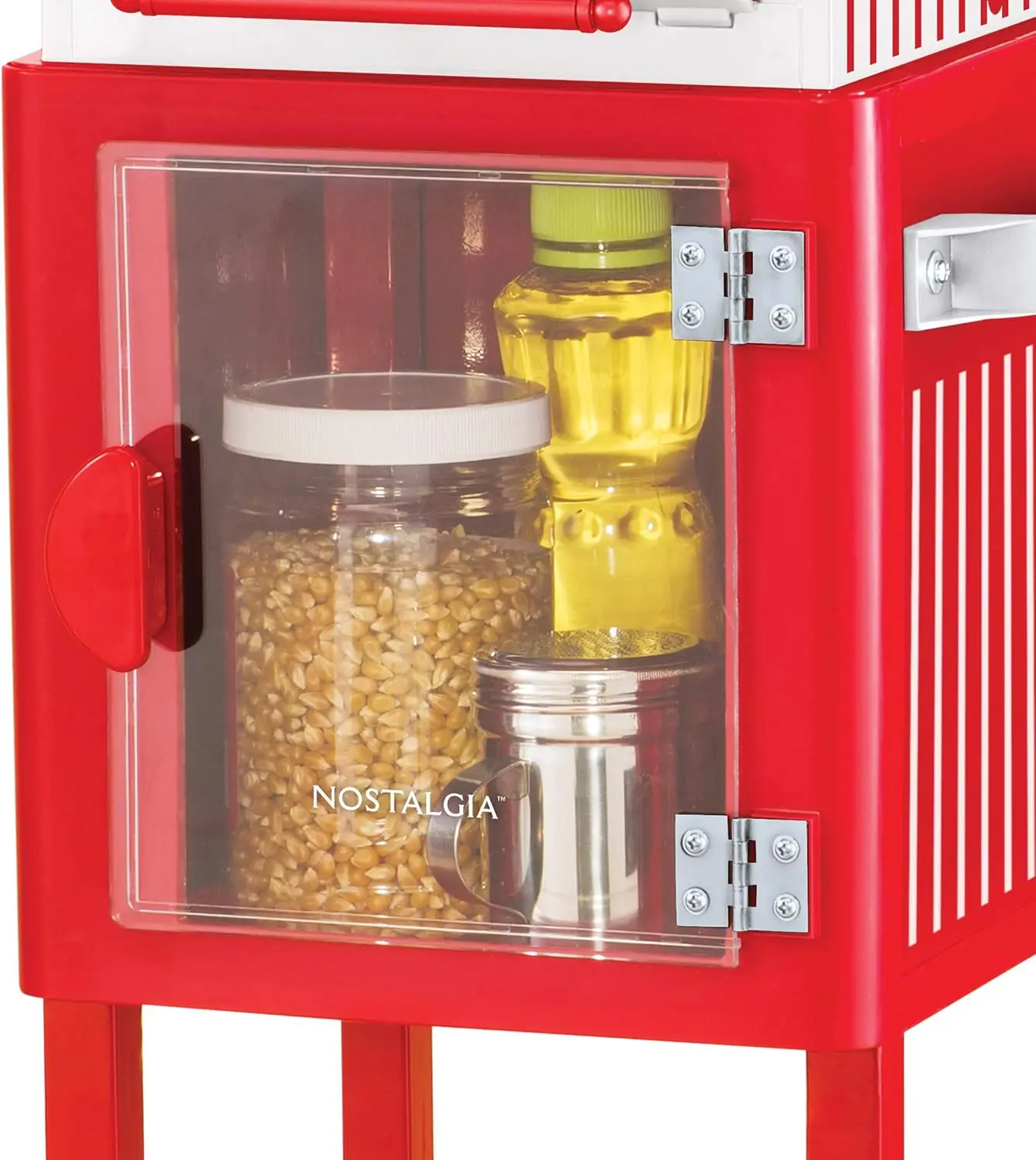 Popcorn Maker Machine-Professional Cart With 2.5 Oz Kettle Makes Up to 10 Cups-Vintage Popcorn Machine Movie