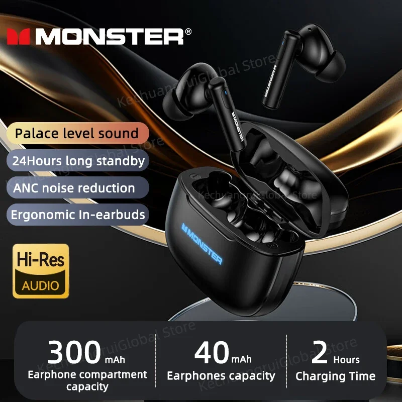 Monster XKT26 TWS Wireless Bluetooth Earphones Hifi Stereo - Main Image