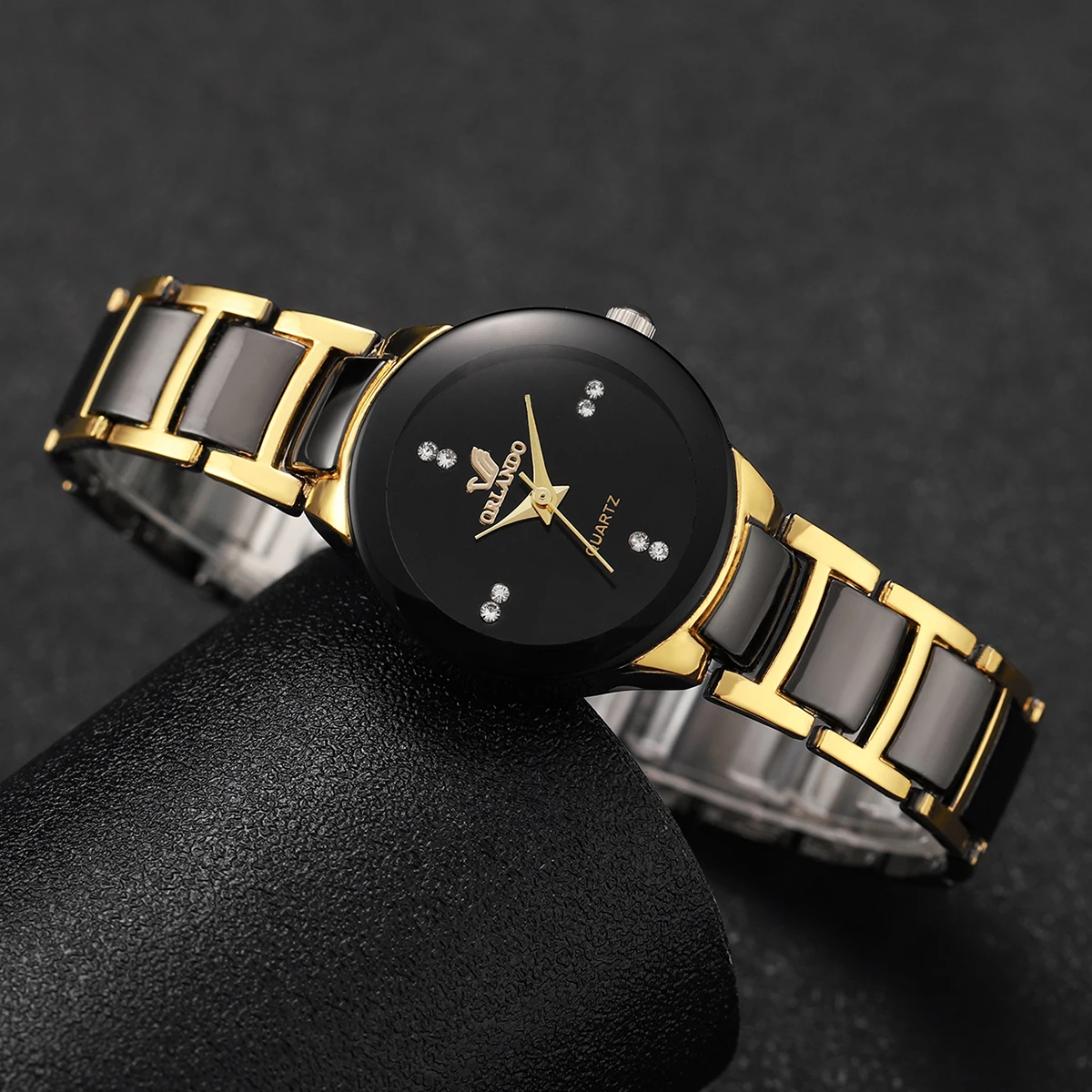 Fashion Rhinestone Women's Watch Steel Band Analog Quartz Watches