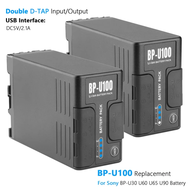 BP-U100 BP-U30 U60 U70 U90 Battery with D-TAP Interface for BP-U100 BP-U30 U60 U70 U90 Battery with D-TAP Interface for
