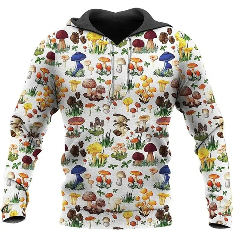 thumbnail image 1 of Nueva sudadera con capucha de camuflaje con estampado de hongos 3D de primavera y otoño, divertida sudadera esencial para hombres y mujeres, suéter Harajuku para hombres, 1 of 5