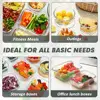 24 Pieces Glass Food Storage Containers Set, Airtight Glass Lunch Containers, Glass Meal Prep Containers with Lids,Exclusive 1
