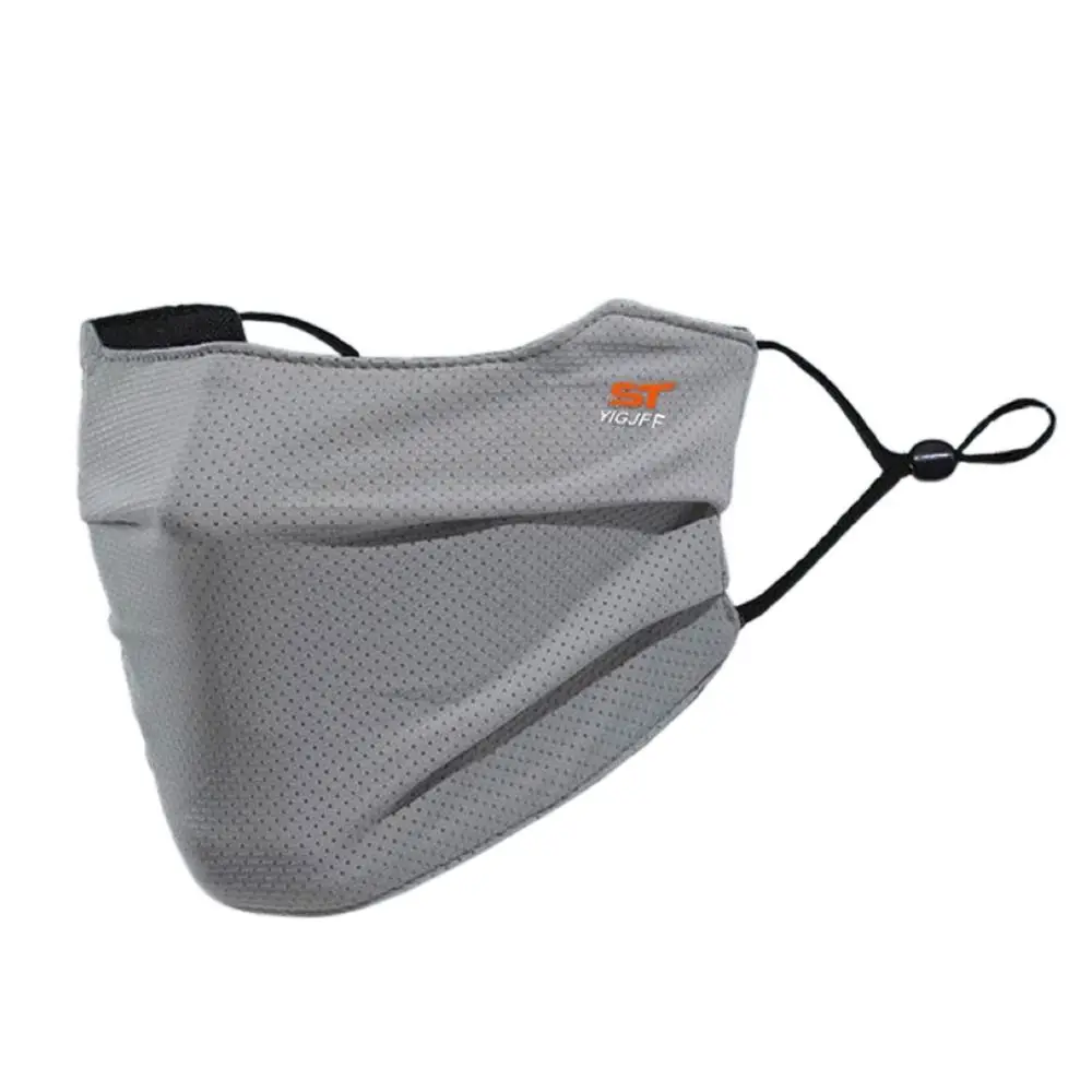 УФ-захисний щиток для обличчя, що миється, багаторазова сонцезахисна маска для обличчя, дихаюча крижана шовкова кришка для обличчя для мотоциклів, бігу, верхової їзди