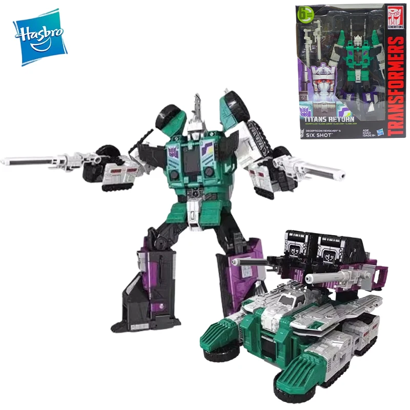 In Magazzino Original Strappo Transformers Titans Return Six Shot Leader Pvc Anime Figure Action Figures Model Toys