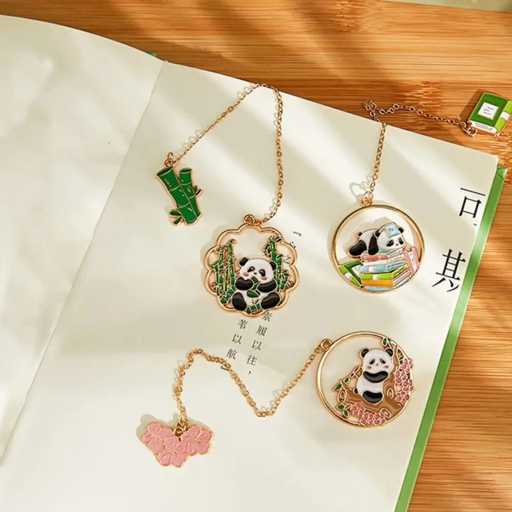 Funny Panda Book Page Clips Metal Bookmarks Cute Pagination Mark Creative Separator Pages Tags Stationery School Office Supplies metal bookmark bookmarks stationery supplies