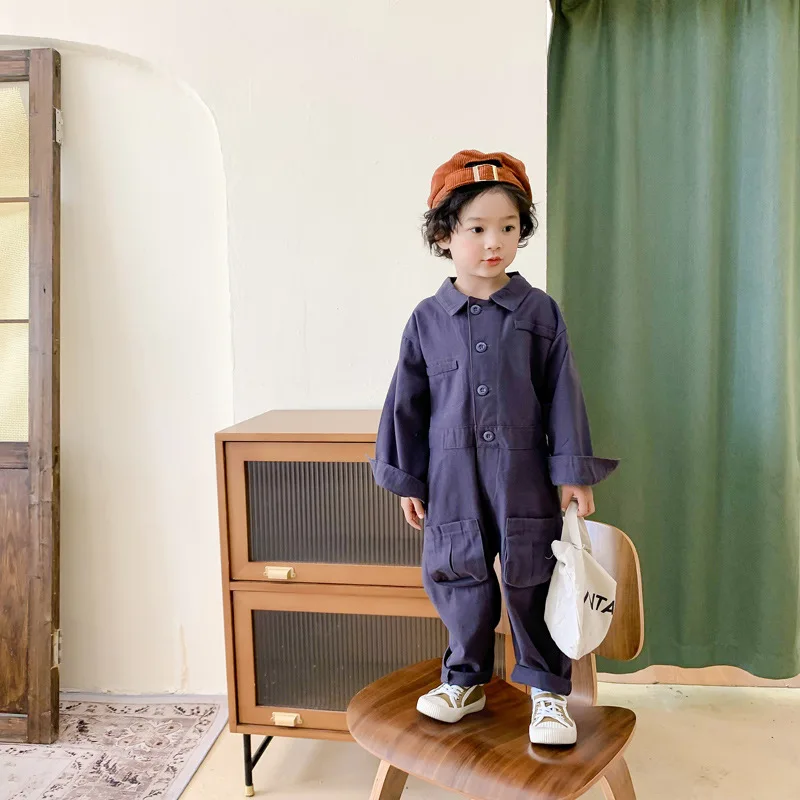 Autumn Kids Long Sleeved Jumpsuits Boys Clothing