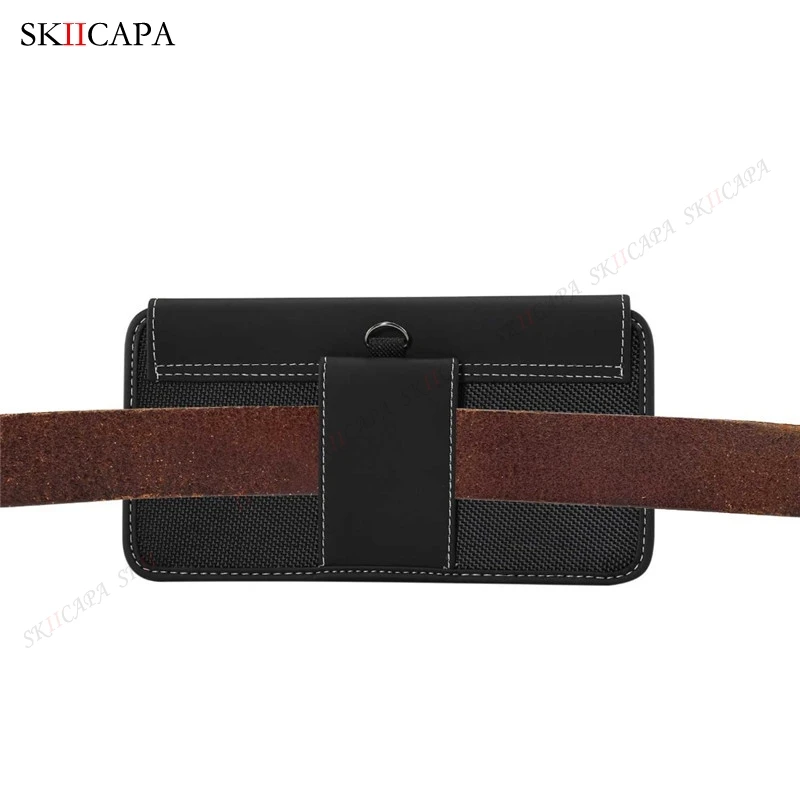 Durable Belt Clip Flip Cover – Premium Oxford Holster Phone Pouch