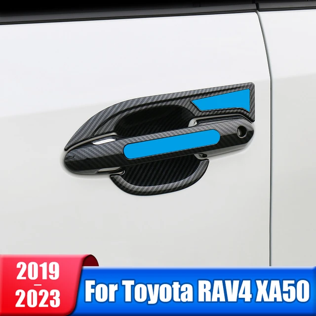 Auto Türgriff Tür Schüssel Schutz Abdeckung Trim Aufkleber Für Toyota RAV4  2019 2020 2021 2022 2023 RAV 4 XA50 hybrid Zubehör - AliExpress